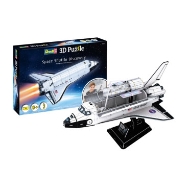 QUEBRA CABEÇA 3D PUZZLE NAVE ESPACIAL SPACE SHUTTLE DISCOVERY REVELL KIT PARA MONTAR 126 PEÇAS REV 00251